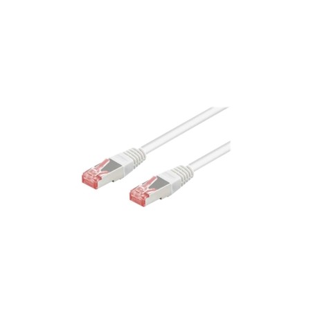 Goobay CAT 6 5m Shielded PiMF Network Cable - High-Quality White Copper Foil Wiring for Optimal Performance